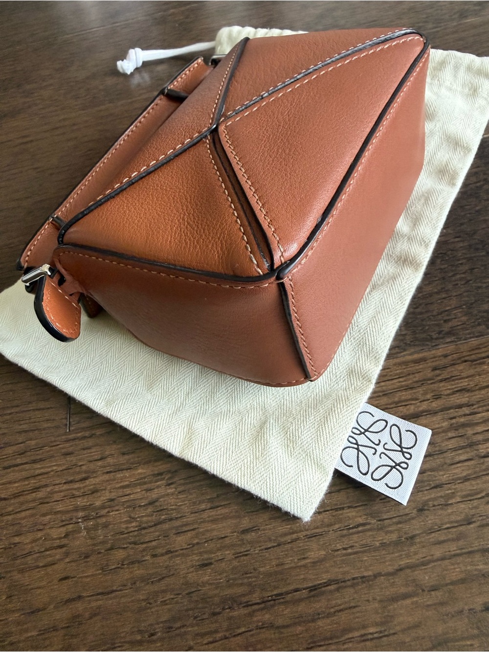 Loewe Nano Puzzle Bag in Tan Brown - Picture 6 of 6